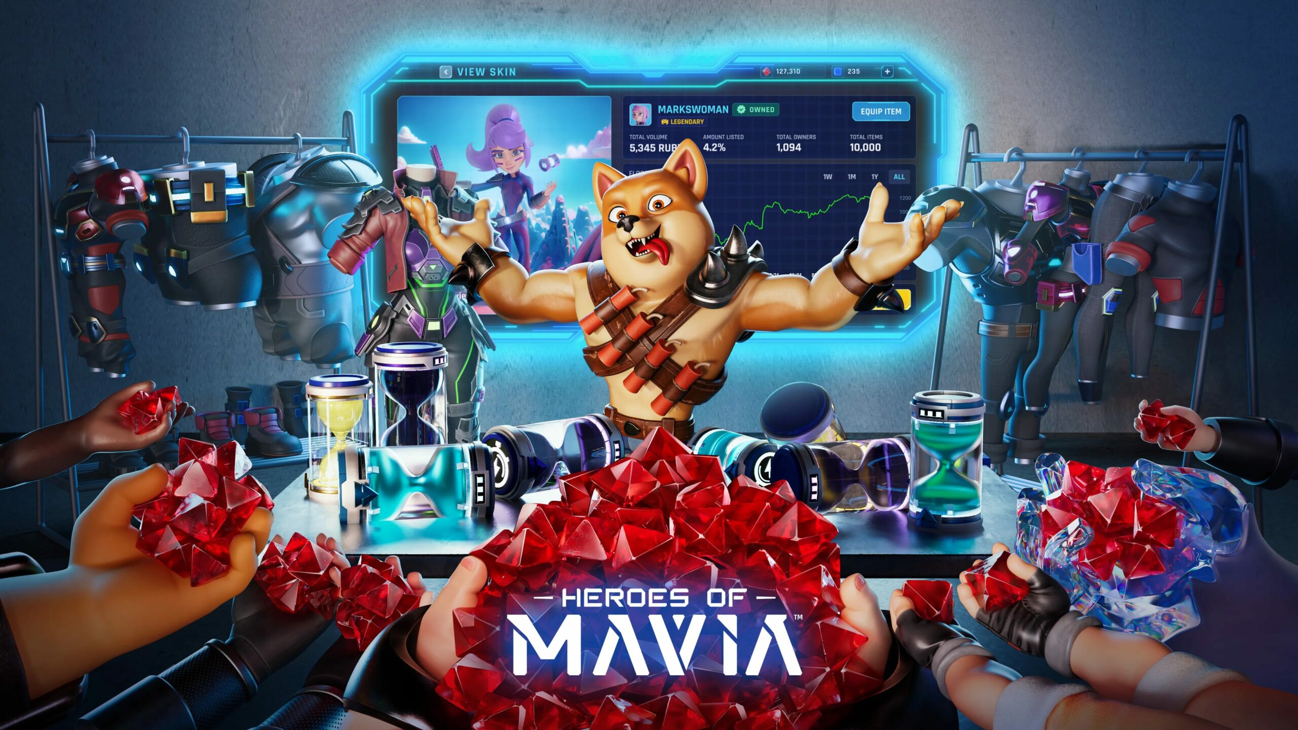 Mavia’s Heroes Launch Ruby Marketplace